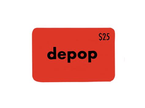 depop gift certificate